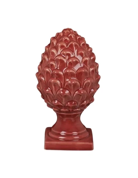 Henriette - Porcelain Pine Cone - Red
