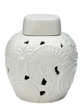 Henriette - Potiche Lotus - White