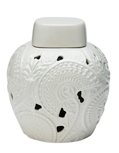 Henriette - Potiche Lotus - Bianco