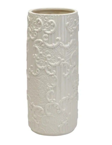 Henriette - Vaso Cilindrico Dentelle - H 33 cm
