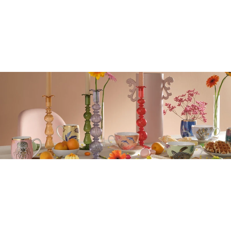 Henriette - Versailles Candlestick - Light Blue