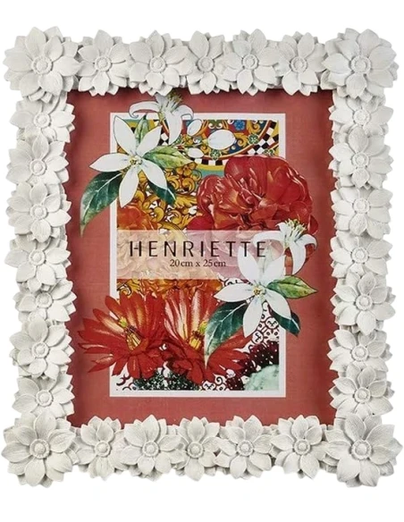 Henriette - White Anemone Frame - Ostuni