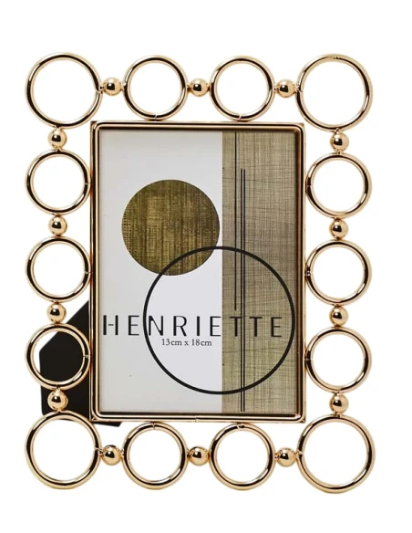 Henriette - Gold Metal Circle Frame - Symphonies