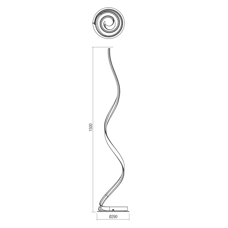 Redo Group - Torsion Floor Lamp - Matte White