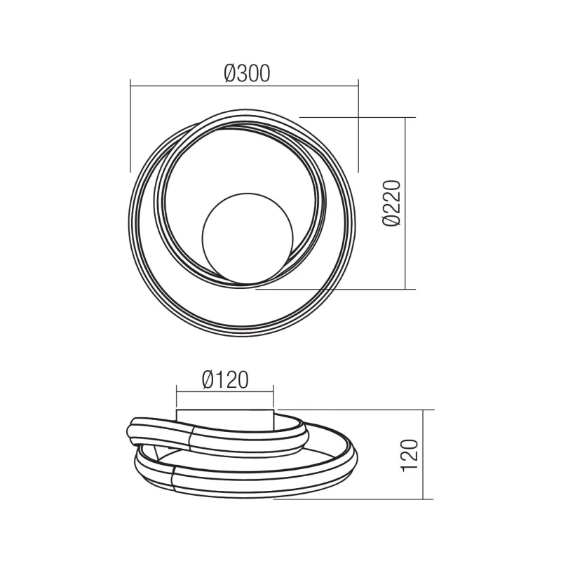 Redo Group - Torsion Lampada da Parete / Soffitto - Bianco Opaco