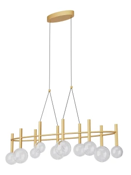 Redo Group - Bolla Lampada a Sospensione Ovale - Oro Opaco