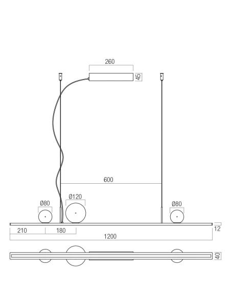 Redo Group - Dune Pendant Lamp - Matte Black / Smoked Shade