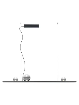 Redo Group - Dune Pendant Lamp - Matte Black / Smoked Shade