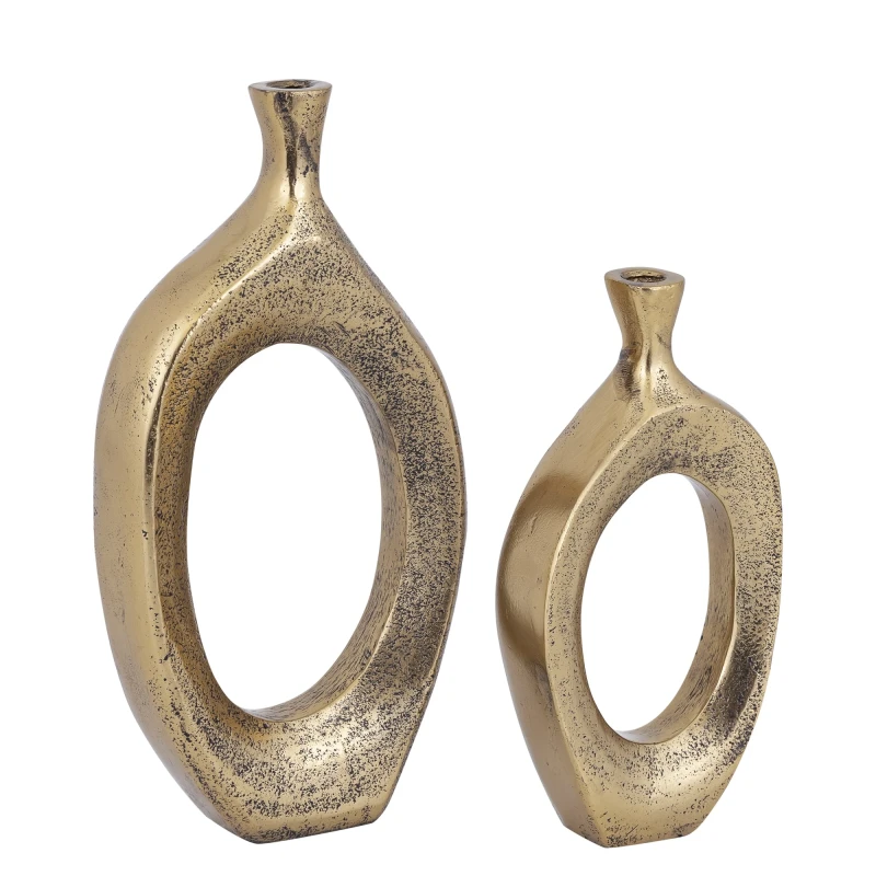 PTMD - Nicarla Oval Vase - Brass
