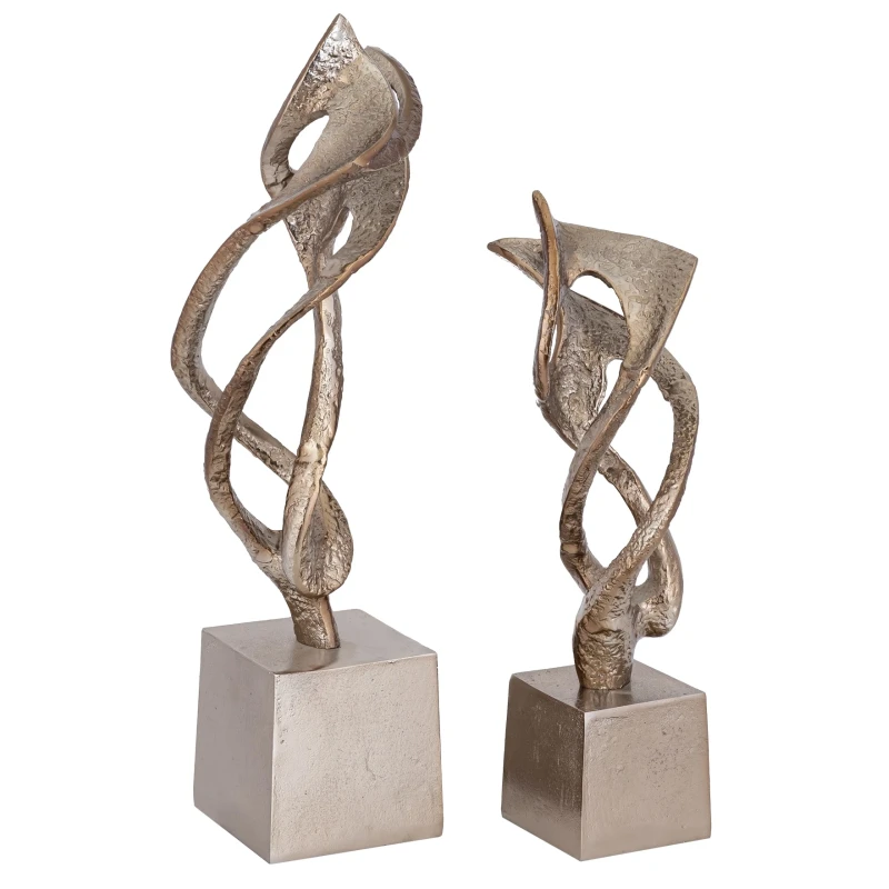 PTMD - Qasra Sculpture - Antique Champagne