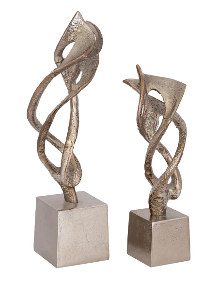 PTMD - Qasra Sculpture - Antique Champagne