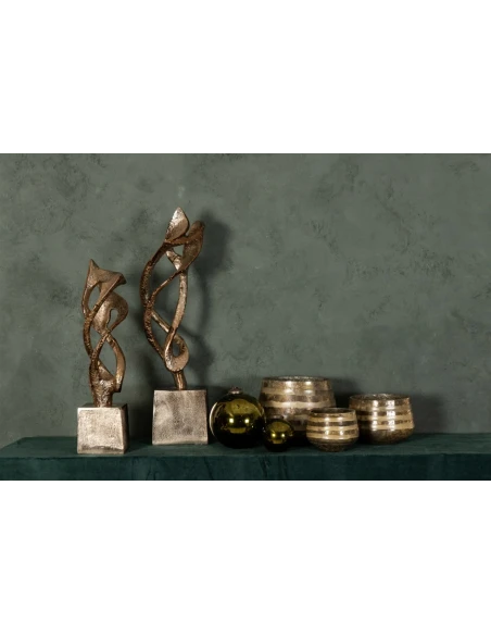 PTMD - Qasra Sculpture - Antique Champagne