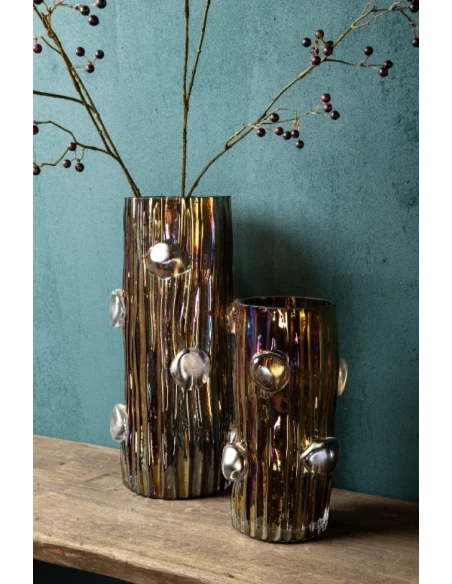PTMD - Parke Vase - Brown Glass