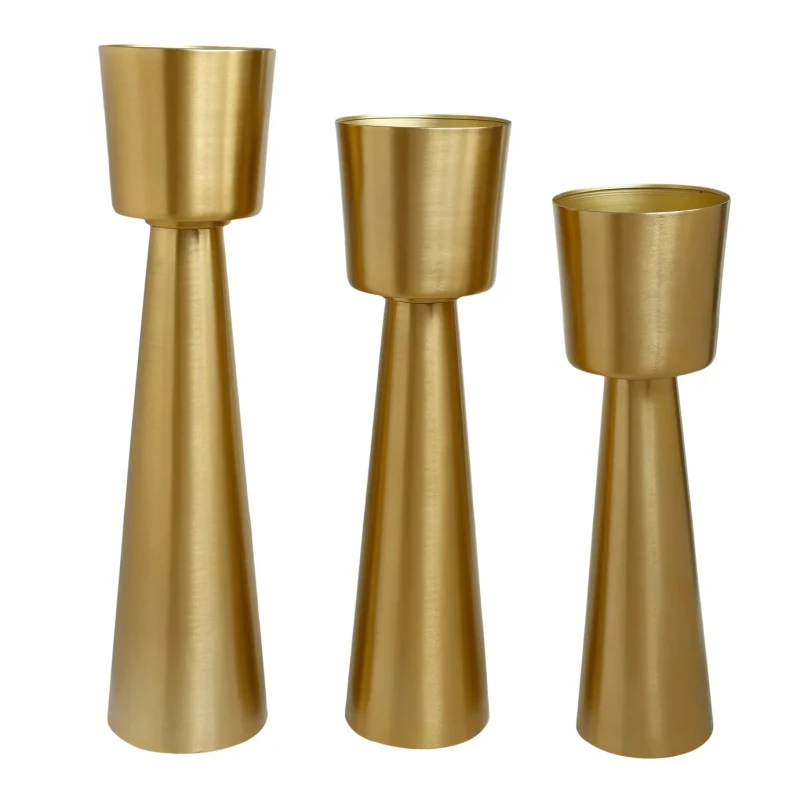 PTMD - Egson Plant Pot Holder with Foot - Gold