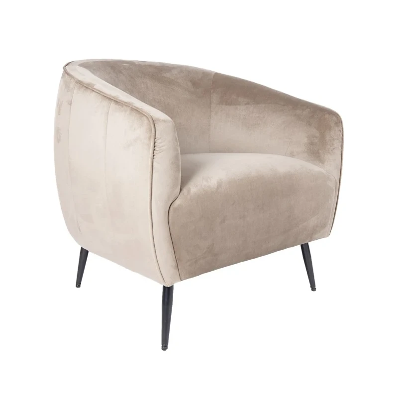 PTMD - Vinn Armchair - Dove Grey Velvet
