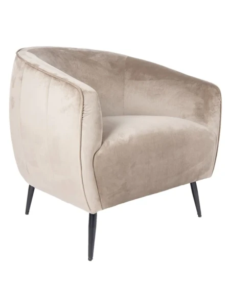 PTMD - Vinn Armchair - Dove Grey Velvet