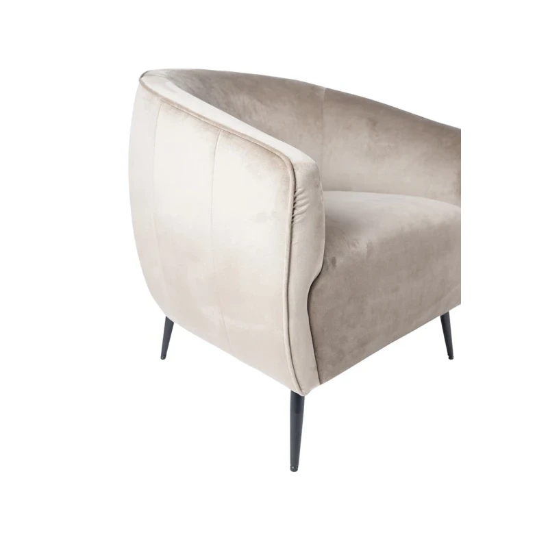 PTMD - Vinn Armchair - Dove Grey Velvet