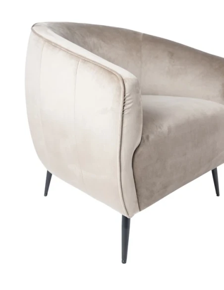 PTMD - Vinn Armchair - Dove Grey Velvet