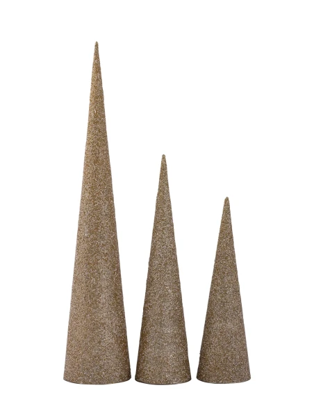 PTMD - Tahani Beaded Christmas Tree Decoration - Gold