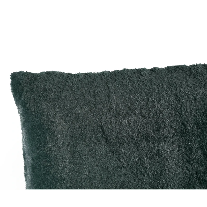 PTMD - Mattie Faux Fur Pillow - Dark Green