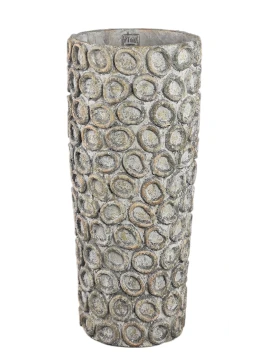 PTMD - Vaso con Cerchi Ginte - Cemento Grigio