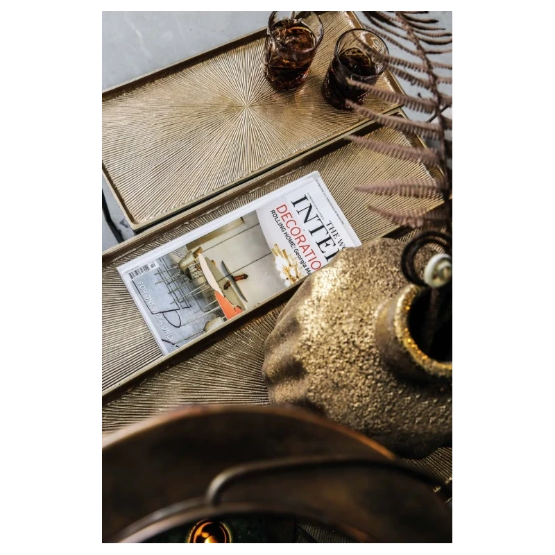 PTMD - Set di 3 Tavolini Daan - Oro / Nero