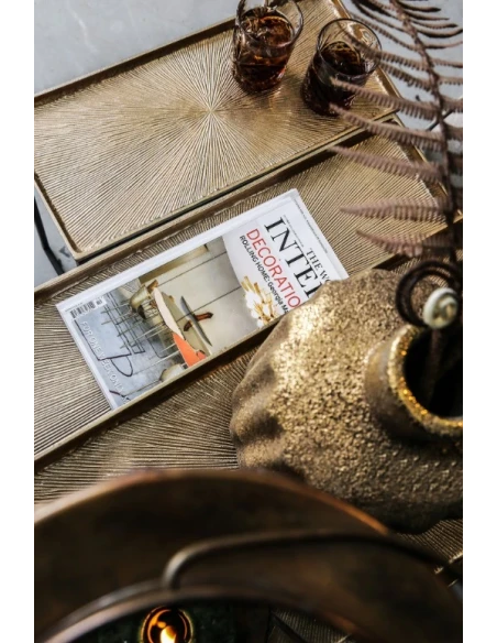 PTMD - Set di 3 Tavolini Daan - Oro / Nero