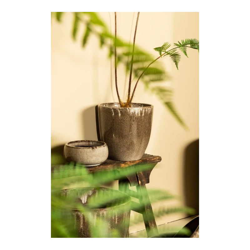 PTMD - Cachepot Aleix - Ceramica Marrone