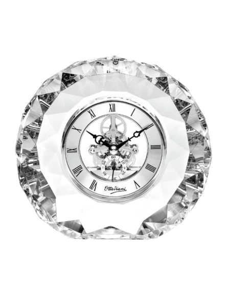 Ottaviani - Round Crystal Clock - H 15.5 cm