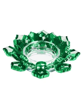 Ottaviani - Crystal Flower Candlestick - Green