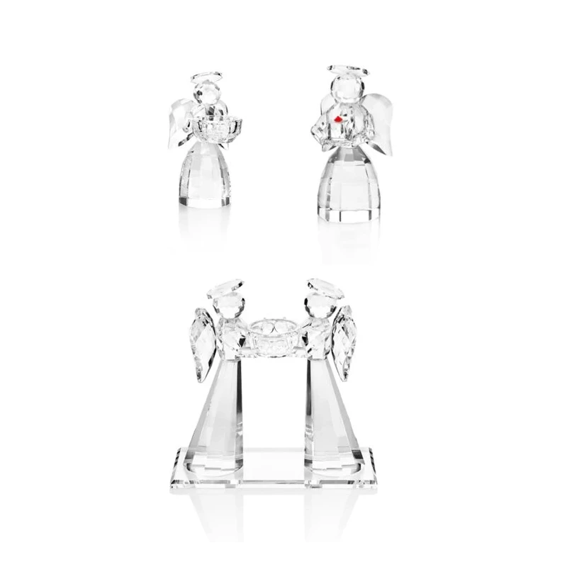 Ottaviani - Crystal Angel Candle Holder - Transparent