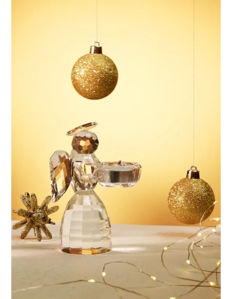 Ottaviani - Crystal Angel Candle Holder - Transparent