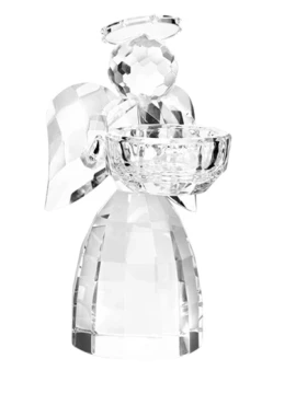 Ottaviani - Crystal Angel Candle Holder - Transparent