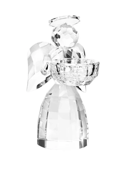 Ottaviani - Crystal Angel Candle Holder - Transparent