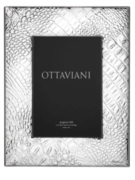 Ottaviani - Crocodile Photo Frame - Silver