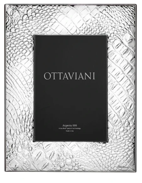 Ottaviani - Crocodile Photo Frame - Silver