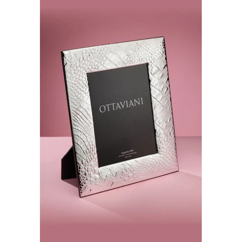 Ottaviani - Crocodile Photo Frame - Silver