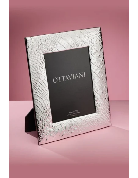 Ottaviani - Crocodile Photo Frame - Silver