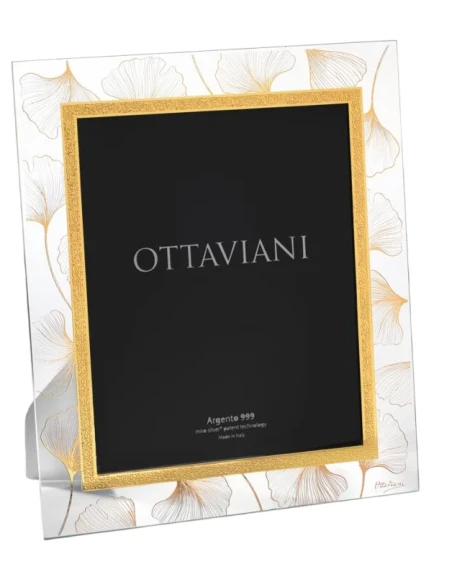 Ottaviani - Soffio Crystal Photo Frame with Gold Leaf