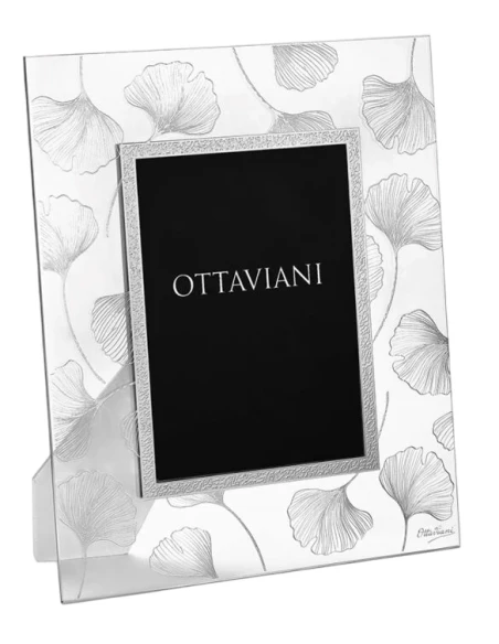 Ottaviani - Blown Crystal Photo Frame with Silver Leaf