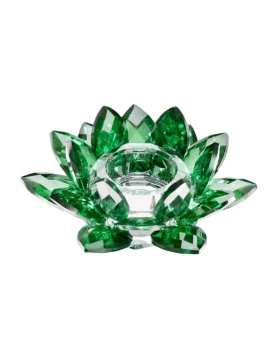 Ottaviani - Crystal Star Candlestick - Green
