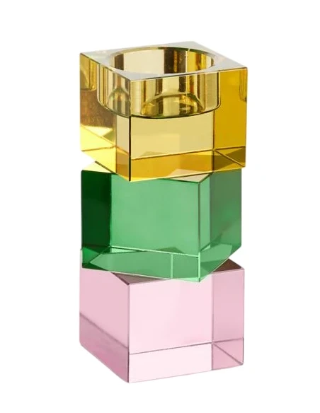 Ottaviani - Colored Crystal Candlestick - Medium