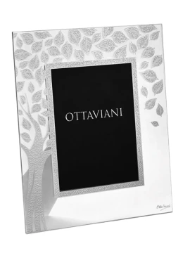 Ottaviani - Portafoto Cristallo Albero della Vita - Foglia Argento