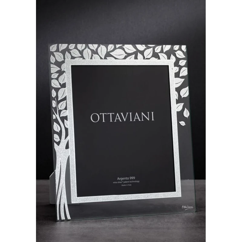 Ottaviani - Tree of Life Crystal Photo Frame - Silver Leaf