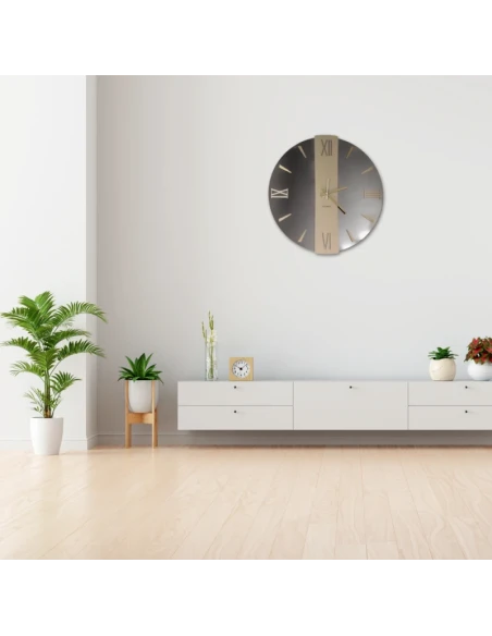 Ceart - Orologio da Parete a Specchio Vega - Ramato / Oro Metallizzato