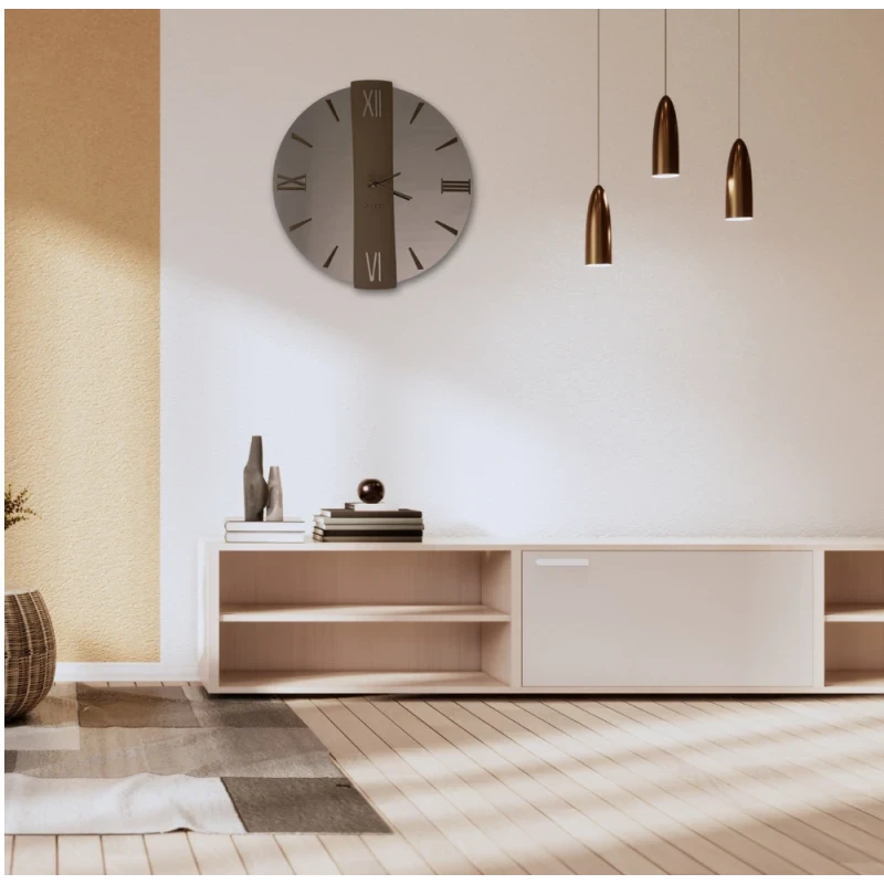 Ceart - Vega Mirror Wall Clock - Copper/Corten Bronze