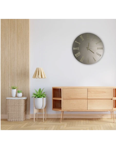 Ceart - Sirio Mirror Wall Clock - Copper/Metallic Gold