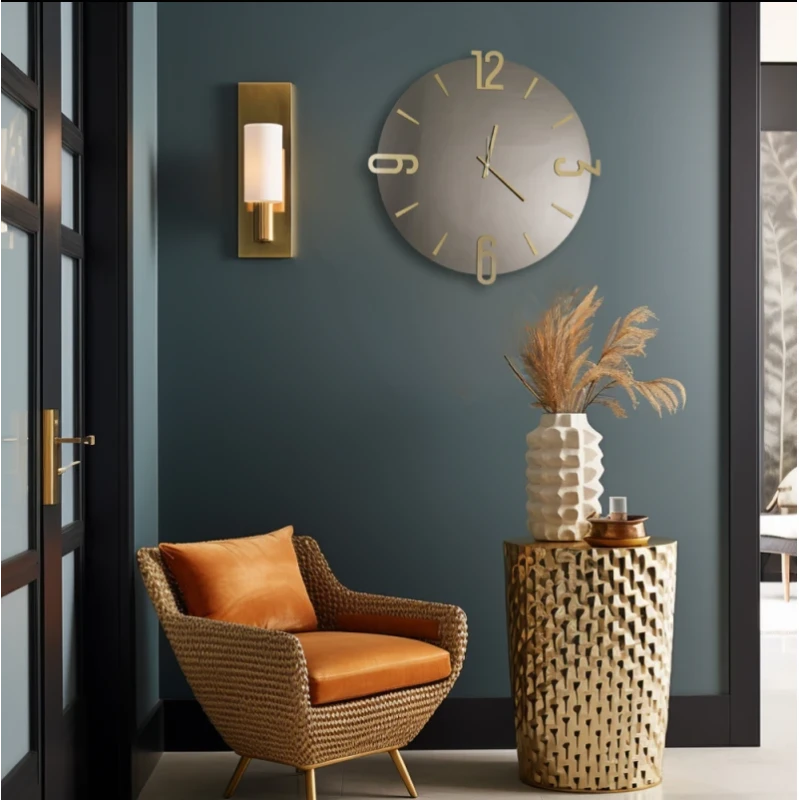 Ceart - Alfa Mirror Wall Clock - Copper/Metallic Gold