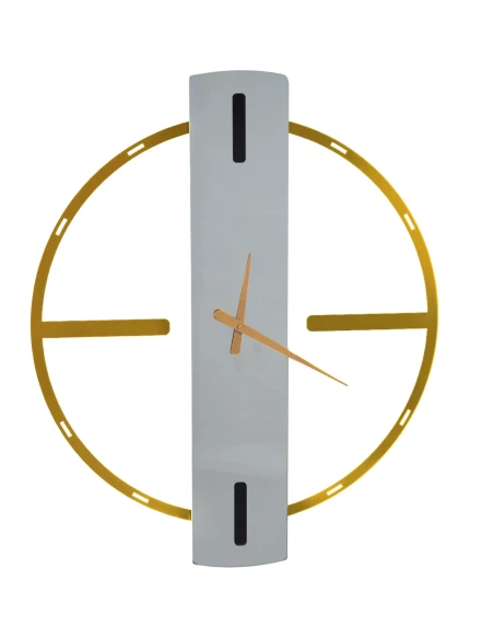 Ceart - Aria Mirror Wall Clock - Metallic Gold