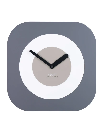 Ceart - Orologio da Parete Girotondo - Grigio / Bianco / Tortora